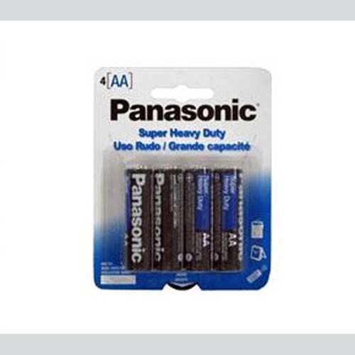 4 Pc Aa Panasonic Batteries Case Pack 48