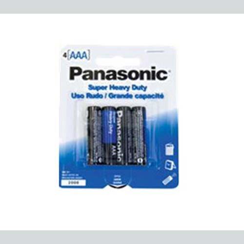 4 Pc AAA Panasonic Batteries Case Pack 48