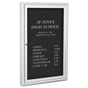 Enclosed Directory Board, 24""w x 36""h, Aluminum Frame