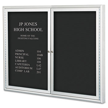 Enclosed Directory Board, 48""w x 36""h, Aluminum Frame