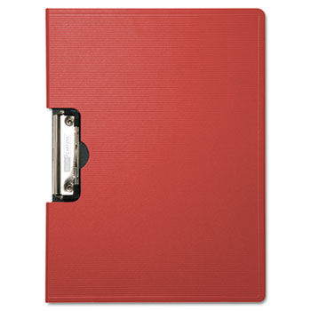 Portfolio Clipboard With Low-Profile Clip, 1/2"" Capacity, 11 x 8 1/2, Red