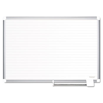 MasterVision Ruled Planning Board, 72x48, White/Silver