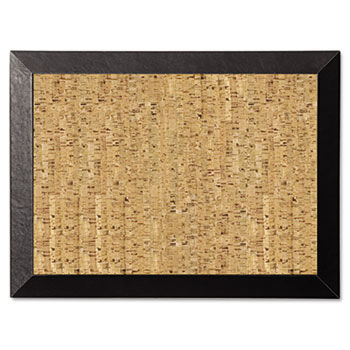 Mastervision Natural Cork Bulletin Board, 24x18, Cork/Black