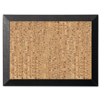 Mastervision Natural Cork Bulletin Board, 36x24, Cork/Black