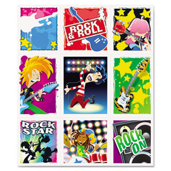 Rock Stars Prize Pack Stickers, Assorted, 216 Stickers