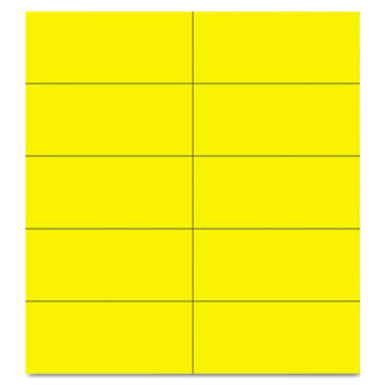 Dry Erase Magnetic Tape Strips, Yellow, 2"" x 7/8"", 25/Pack