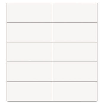 Dry Erase Magnetic Tape Strips, White, 2"" x 7/8"", 25/Pack