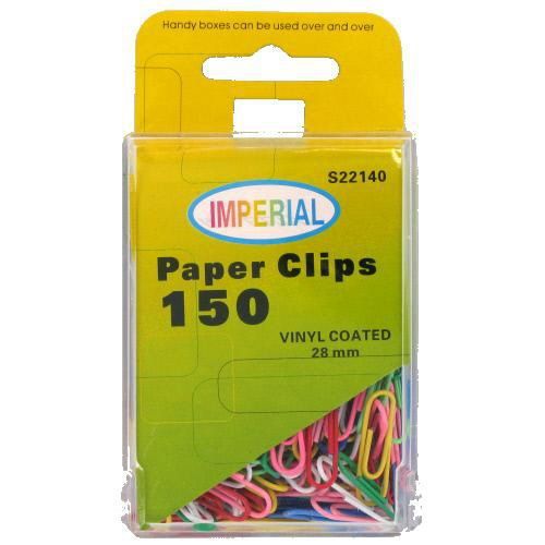 150Ct 28Mm Paper Clip Vinyl Case Pack 144