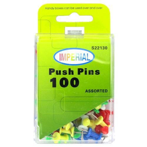 100Ct Push Pins Case Pack 144