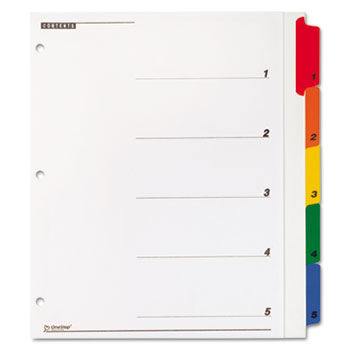 OneStep Plus Index System, 5-Tab, Multi-Color