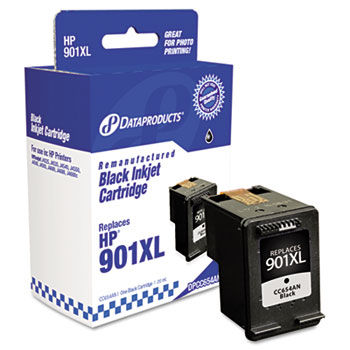 Remanufactured CC654AN (901XL) High-Yield Ink, 770 Page-Yield, Black