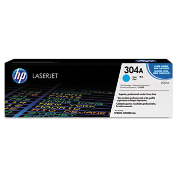 CC531AG (HP 304A) Government Toner Cartridge, 2800 Page-Yield, Cyan