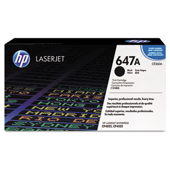 CE260AG (HP 647A) Government Toner Cartridge, 8,500 Page-Yield, Black