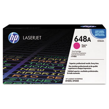 CE263AG (HP 648A) Government Toner Cartridge, 11,000 Page-Yield, Magenta