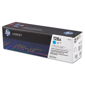 CE321AG (HP 128A) Government Toner Cartridge, 1,300 Page-Yield, Cyan Cartridge