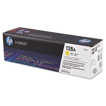 CE322AG (HP 128A) Government Toner Cartridge, 1,300 Page-Yield, Yellow