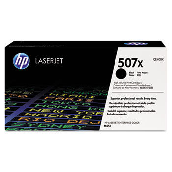 CE400X (HP 507X) High-Yield Toner, 11,000 Page Yield, Black