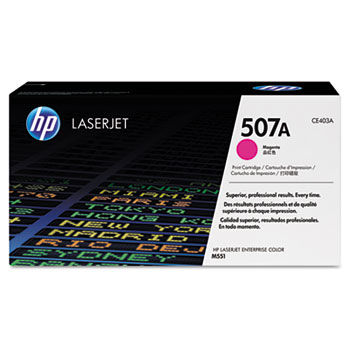 CE403A (HP 507A) Toner, 6,000 Page Yield, Magenta