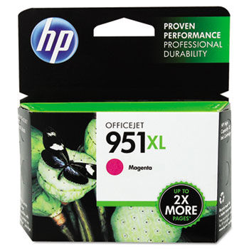 CN047AN140 (HP 951XL) Ink Cartridge, 1500 Page-Yield, Magenta