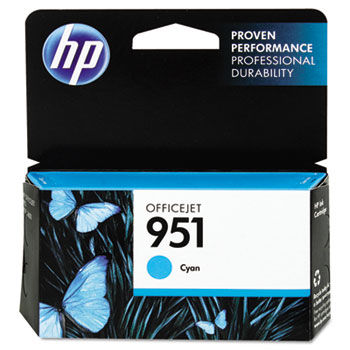 CN050AN140 (HP 951) Ink Cartridge, 700 Page Yield, Cyan