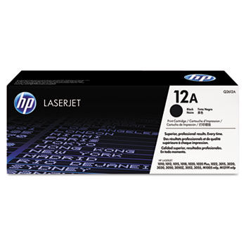 Q2612AG (HP 12A) Government Smart Toner Cartridge, 2,000 Page-Yield, Black