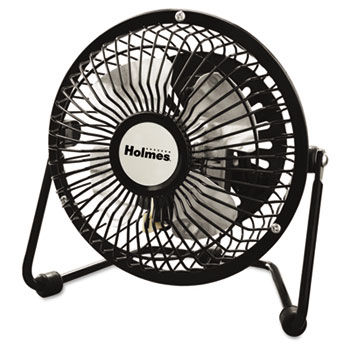 Mini High Velocity Personal Fan, One-Speed, Black