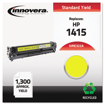 Remanufactured CE322A (128A) Laser Toner, 1300 Yield, Yellow