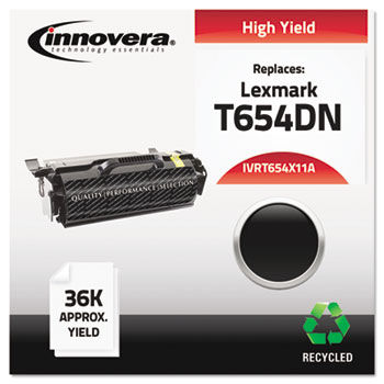 Remanufactured T654X21A (T654DN) Toner, 36000 Yield, Black