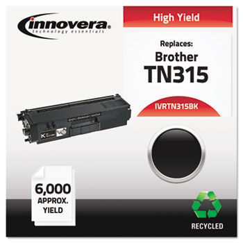 Remanufactured TN315BK Toner, 6000 Yield, Black