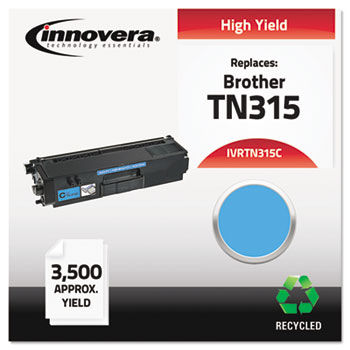 Remanufactured TN315C Toner, 3500 Yield, Cyan