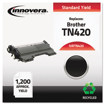 Remanufactured TN420 Laser Toner, 1200 Page-Yield, Black