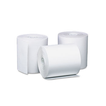 Single-Ply Thermal Cash Register/POS Rolls, 3-1/8"" x 119 ft., White, 50/Ctn