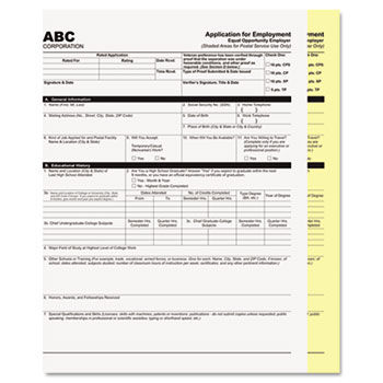 Digital Carbonless Paper, 8-1/2 x 11, Two-Part, White/Canary, 1250 Sets/Carton