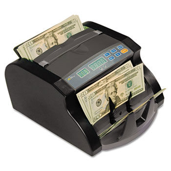 Electric Bill Counter, 1000 Bills/Min., 1063/100Wx9 45/100Dx6 1/10"", Black/Gray