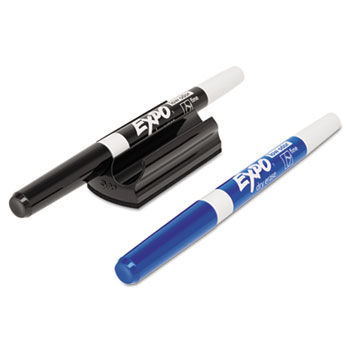 Magnetic Whiteboard Marker Holder, With 2 Markers, Set