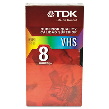 Standard Grade VHS Videotape Cassette, 8 Hours, Each