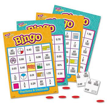 Bingo Game, Fractions