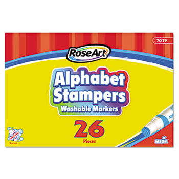 Alphabet Stampers Washable Markers, 26 Lettered Markers A-Z, 26/Set