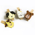 [Cute Animals-1] - Wooden Clips / Wooden Clamps / Mini Clips