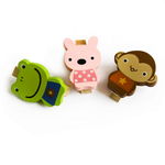 [Smile Animals-C] - Wooden Clips / Wooden Clamps / Mini Clips