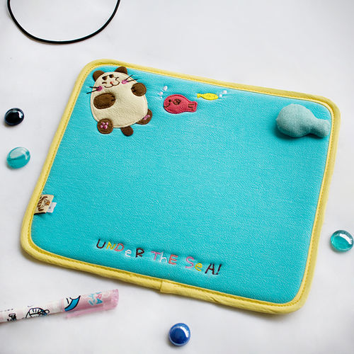 [Under The Sea] Embroidered Applique Fabric Art Mouse Pad / Mouse Mat / Mousing Surface (10.3*8.8)