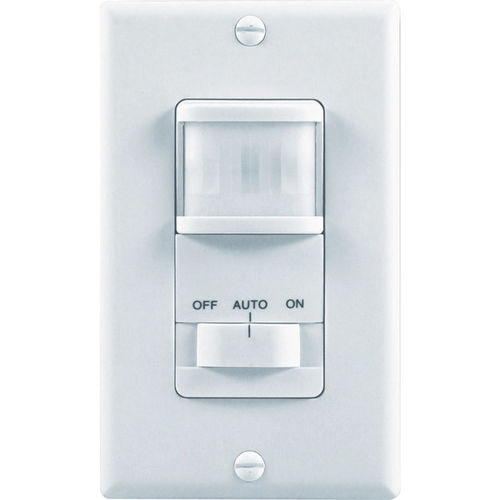 150 Motion Activated 3-Way White Wall Switch