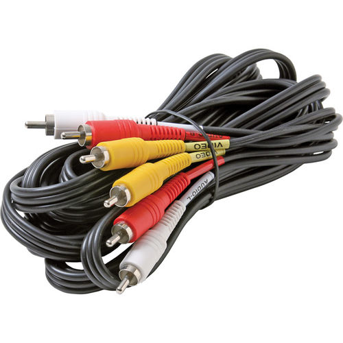 6' 3-RCA Composite Video/Audio Cable