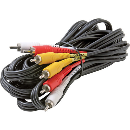 12 Stereo 3-RCA Video Patch Cord