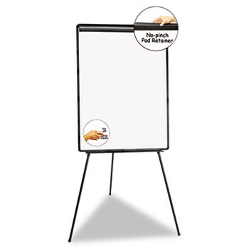 Lightweight Tripod Style Dry Erase Easel, 29 x 41, White/Black