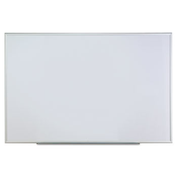 Dry Erase Board, Melamine, 72 x 48, Satin-Finished Aluminum Frame