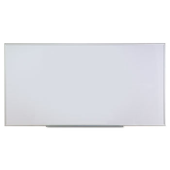 Dry Erase Board, Melamine, 96 x 48, Satin-Finished Aluminum Frame