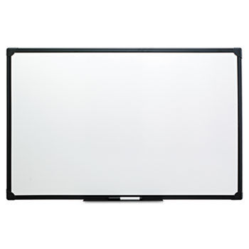 Dry Erase Board, Melamine, 36 x 24, Black Frame