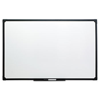 Dry Erase Board, Melamine, 48 x 36, Black Frame