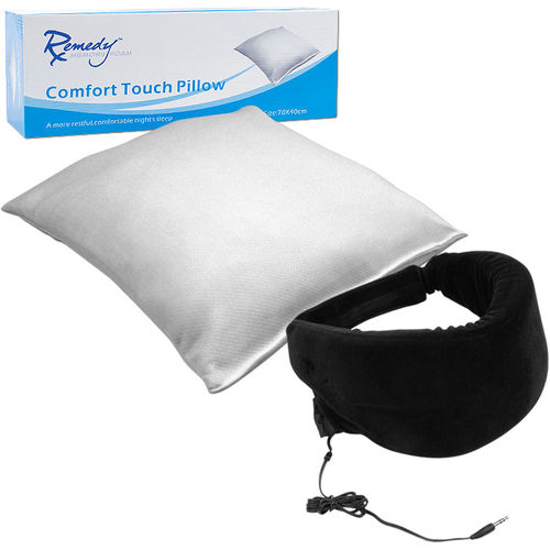 Remedy&#8482; Memory Foam Pillow/Heat Sensitive Sleep Mask